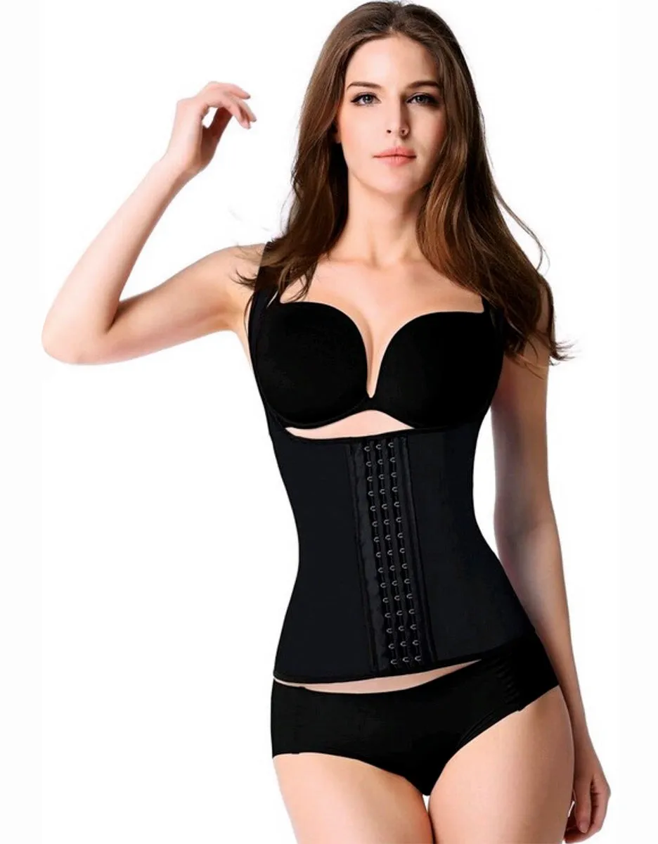 Full Back Vest Waist Trainer - Classic Black