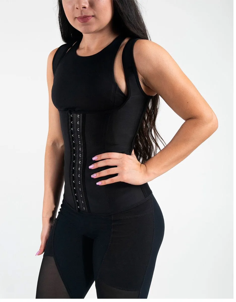 Full Back Vest Waist Trainer - Classic Black