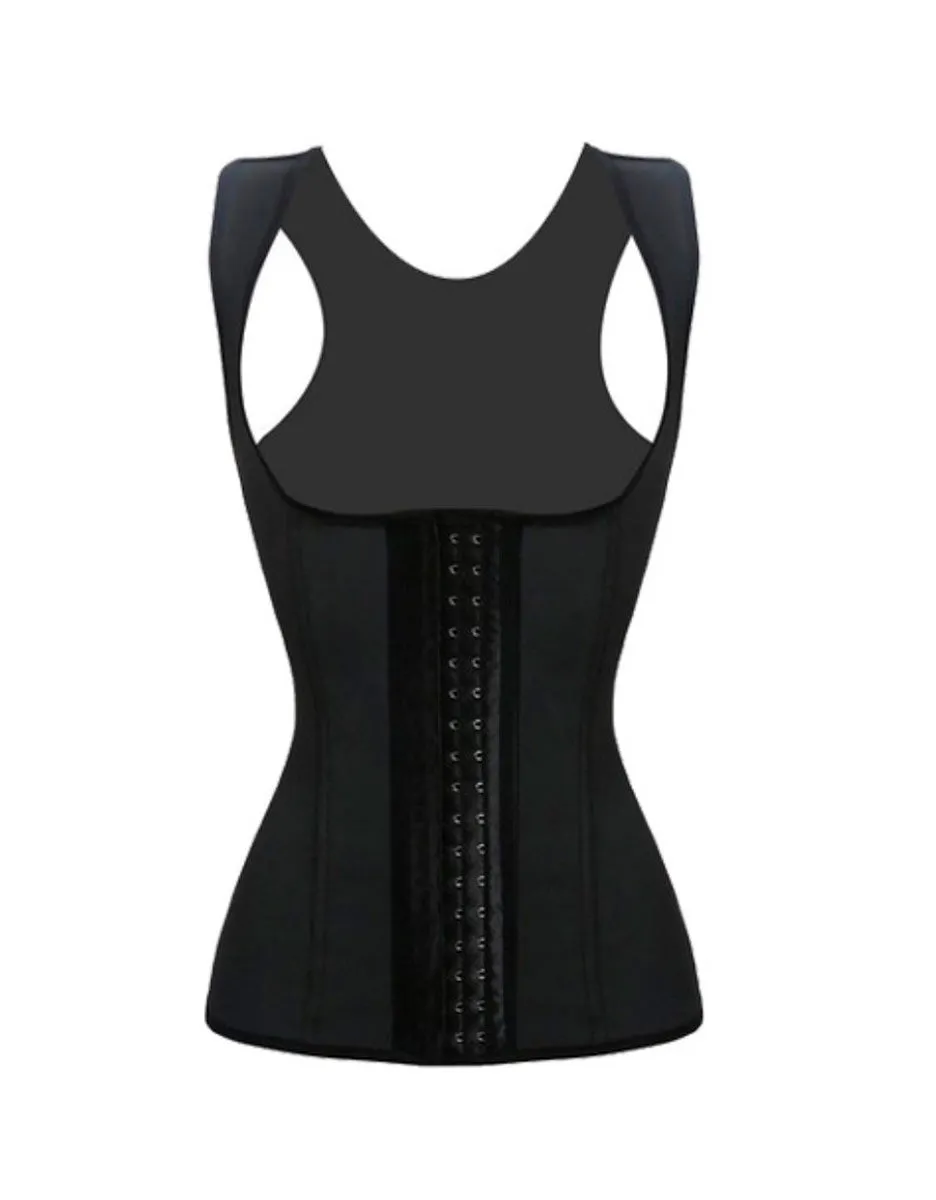 Full Back Vest Waist Trainer - Classic Black
