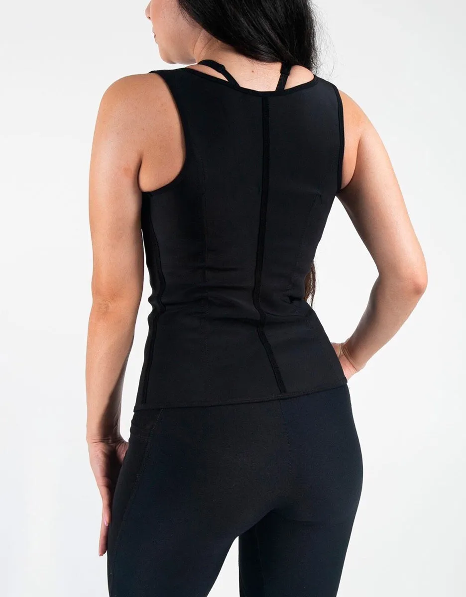 Full Back Vest Waist Trainer - Classic Black