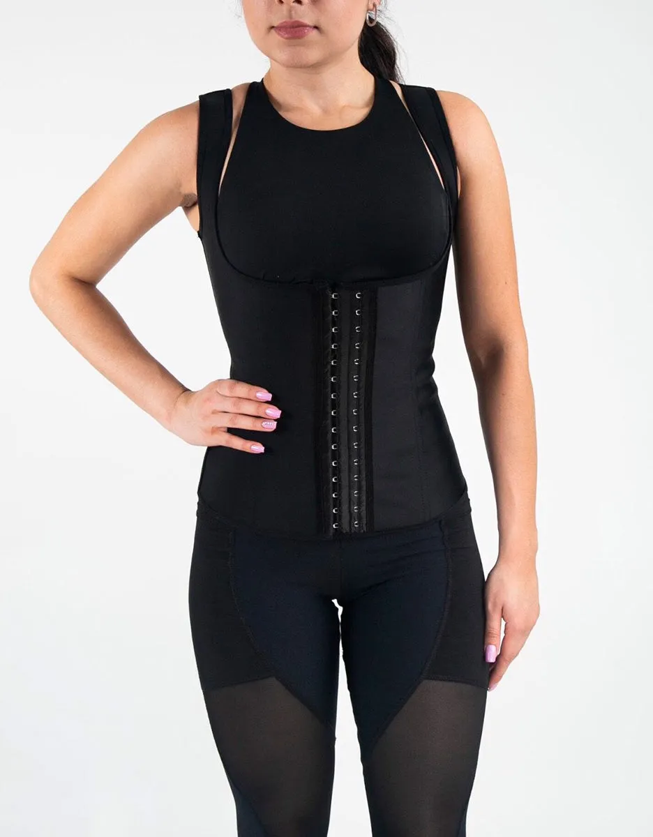 Full Back Vest Waist Trainer - Classic Black