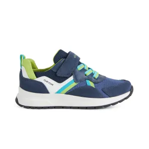 Geox J Briezee Boy Navy/Lime Trainers