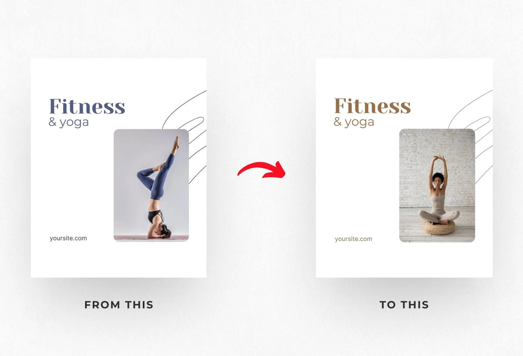 Gianna Fitness 6-Page Carousel Canva Template