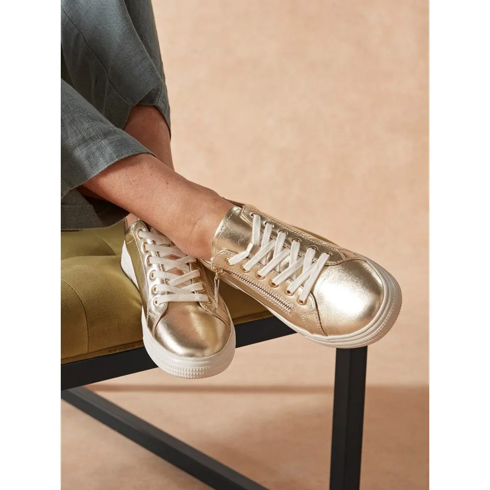 Gold Martha Trainers