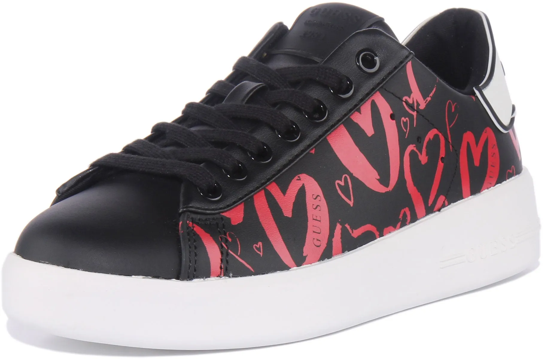 Guess Renatta Love Hearts In Black For Women
