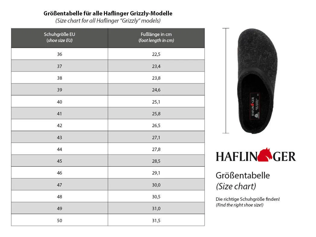 HAFLINGER Felt Clogs 'Grizzly Torben GZL', earth