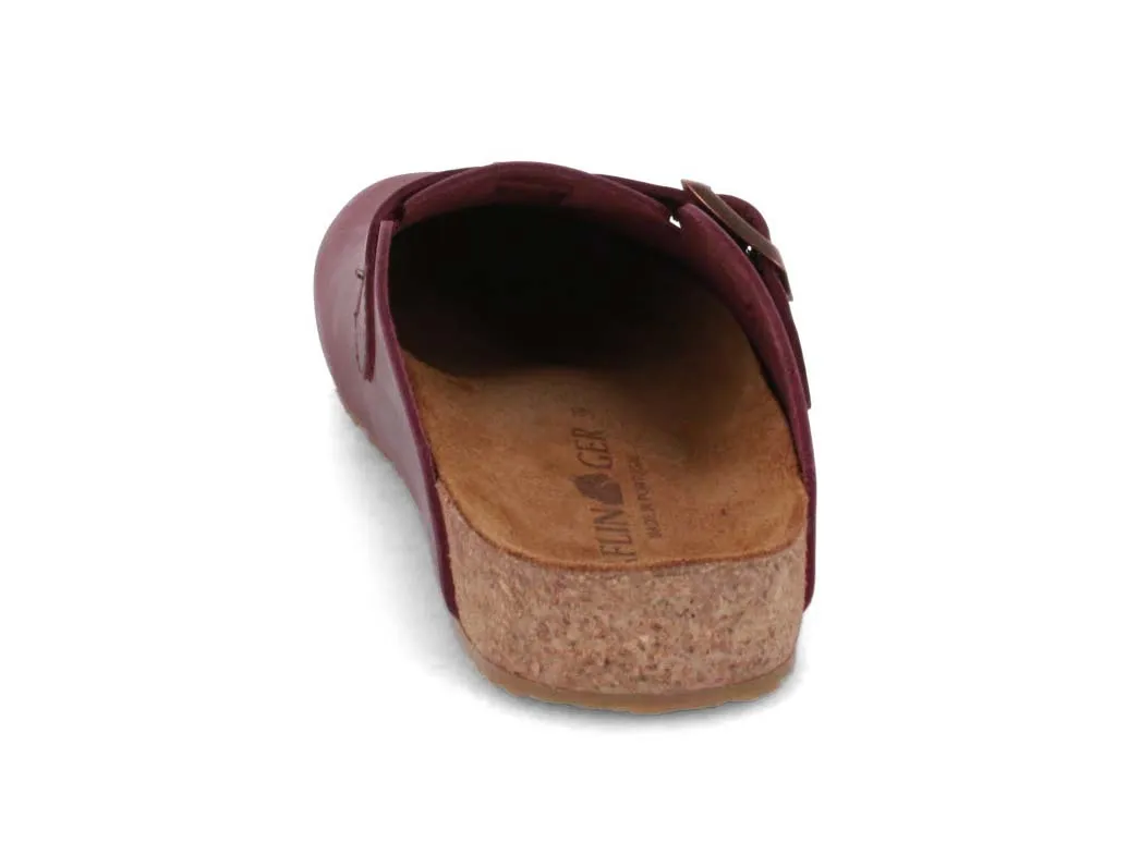 HAFLINGER Men Women Leather Clogs 'Porto', bordeaux