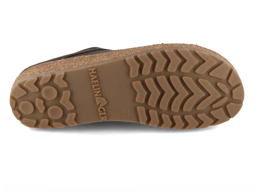 HAFLINGER Men Women Leather Clogs with Arch Support 'Bio Malm', graphite