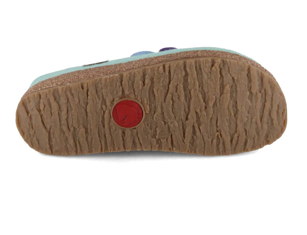 HAFLINGER Women Felt Clogs 'Grizzly Kanon', peppermint