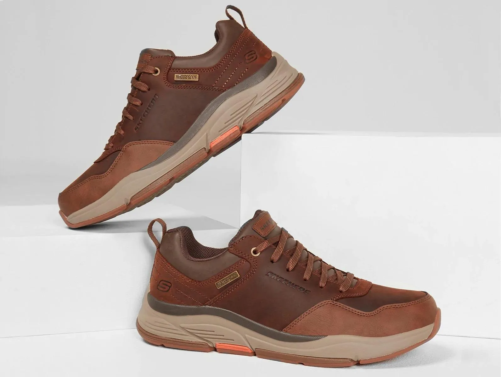 Herren-Walking-Sneaker Skechers 210021 Benago Hombre mit weiter Passform