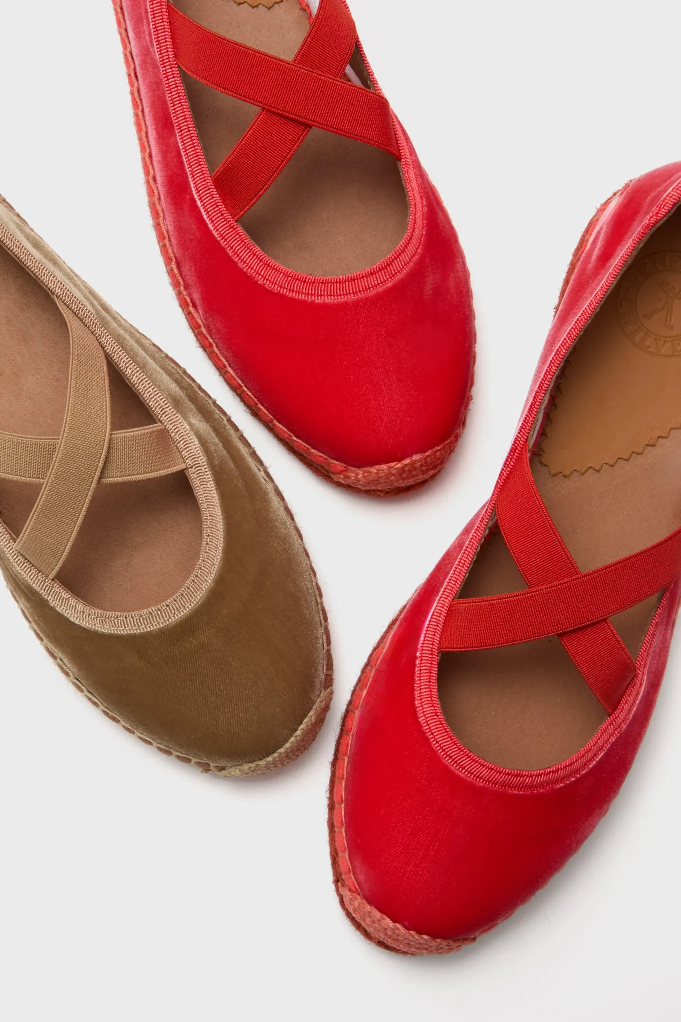 Honey Chico Velvet Espadrilles