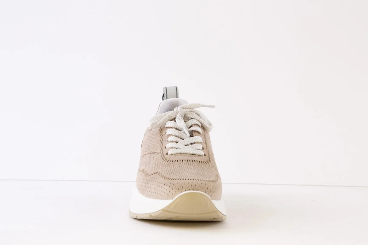 IGI & CO - 3663311 LACED WEDGE TRAINER SHOE - TAUPE