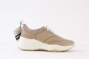 IGI & CO - 3663311 LACED WEDGE TRAINER SHOE - TAUPE