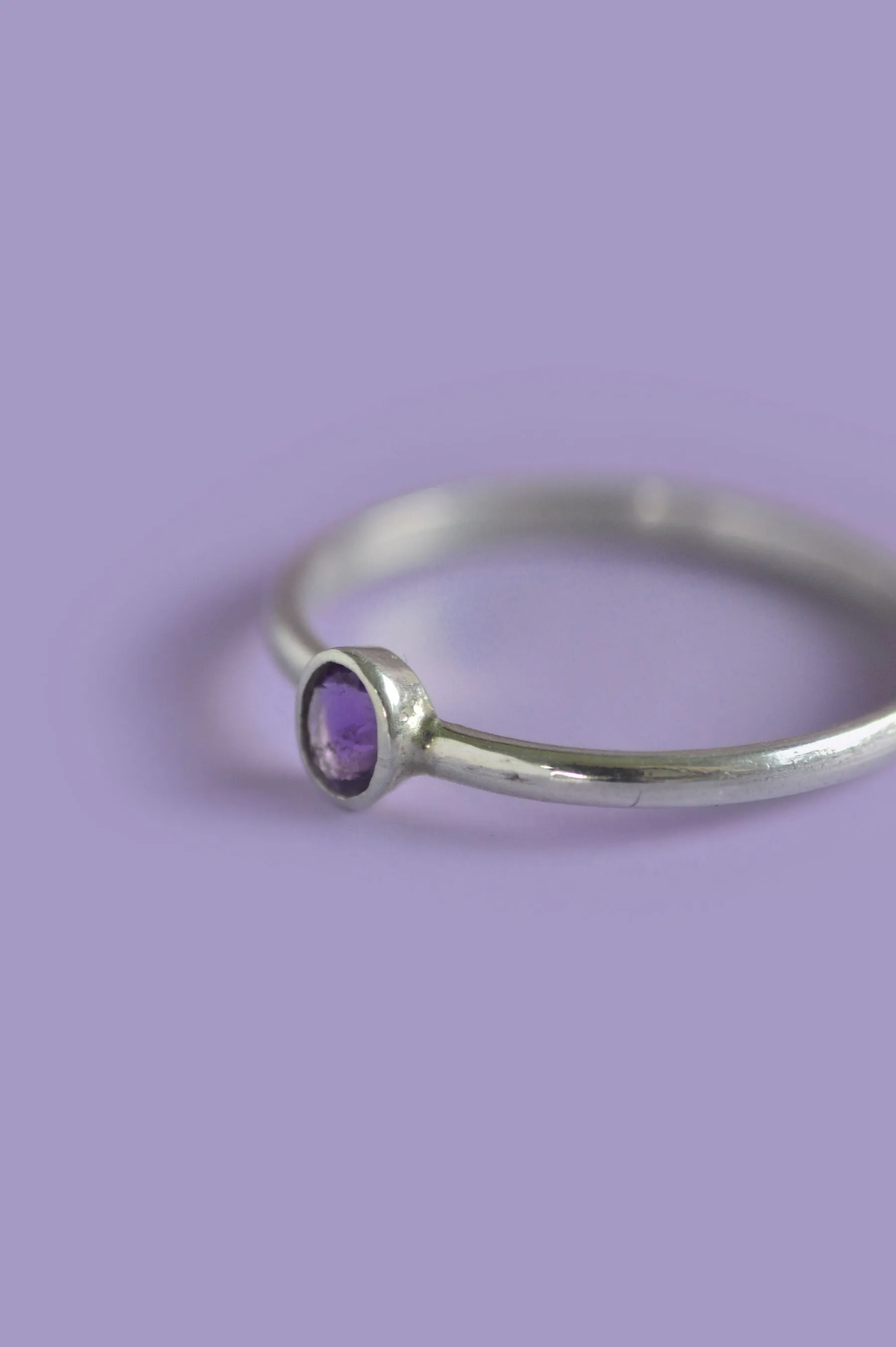 Julia Amethyst Silver Ring