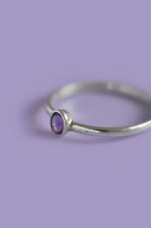 Julia Amethyst Silver Ring