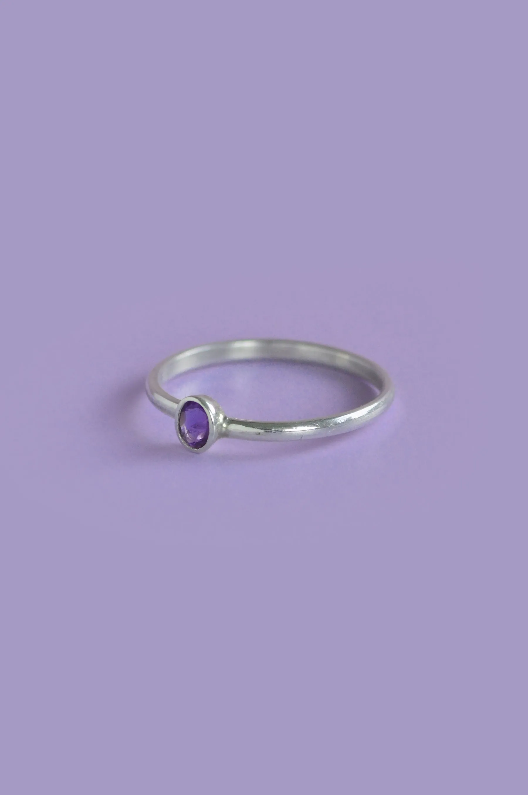Julia Amethyst Silver Ring