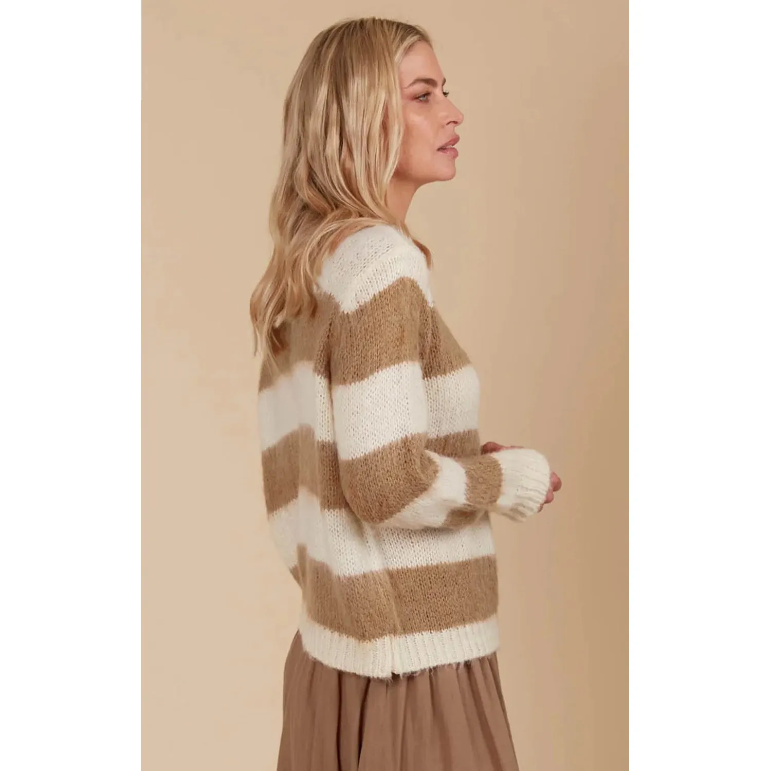 Jumper Pallas Stripe - Toffee