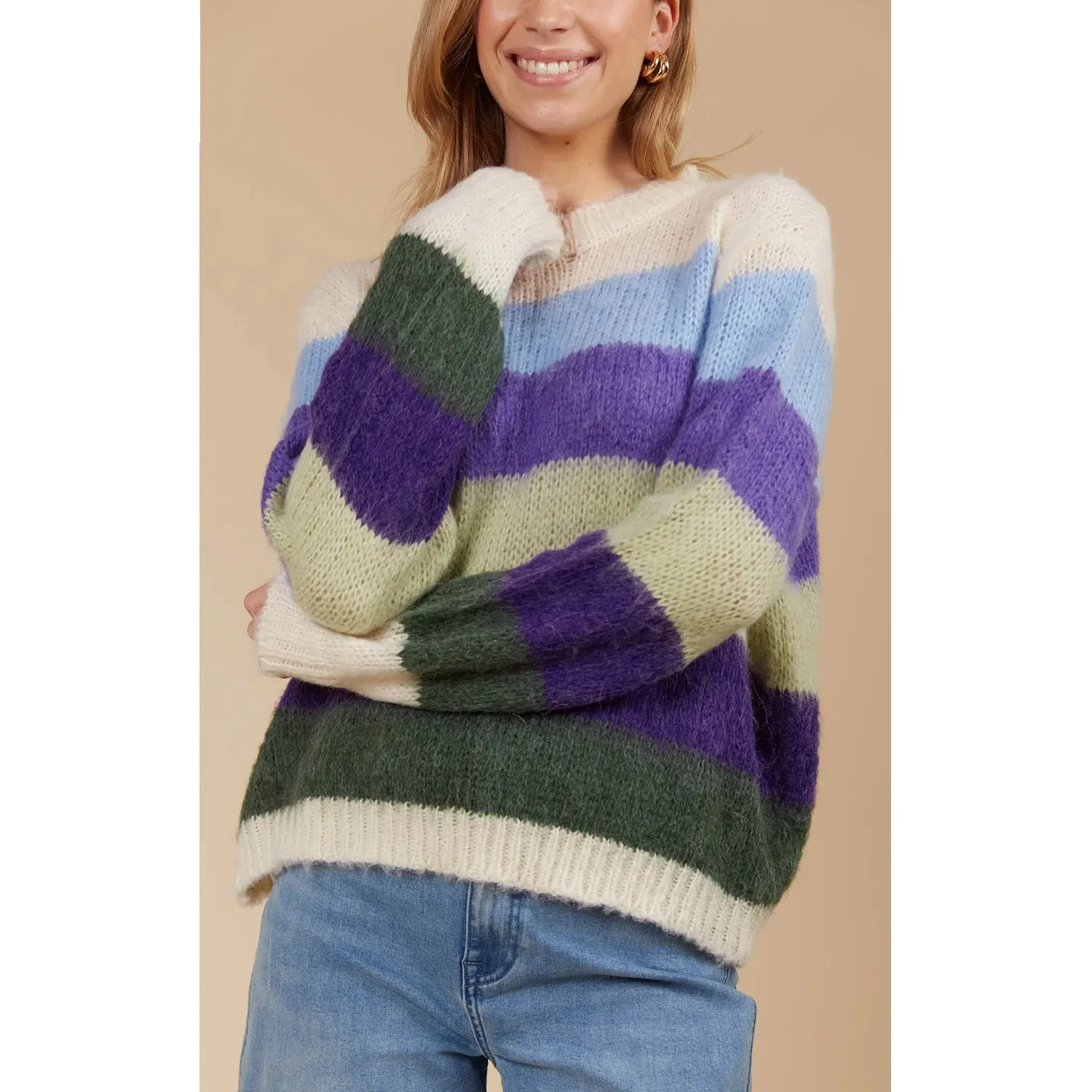 Jumper Pallas Stripe - Violet
