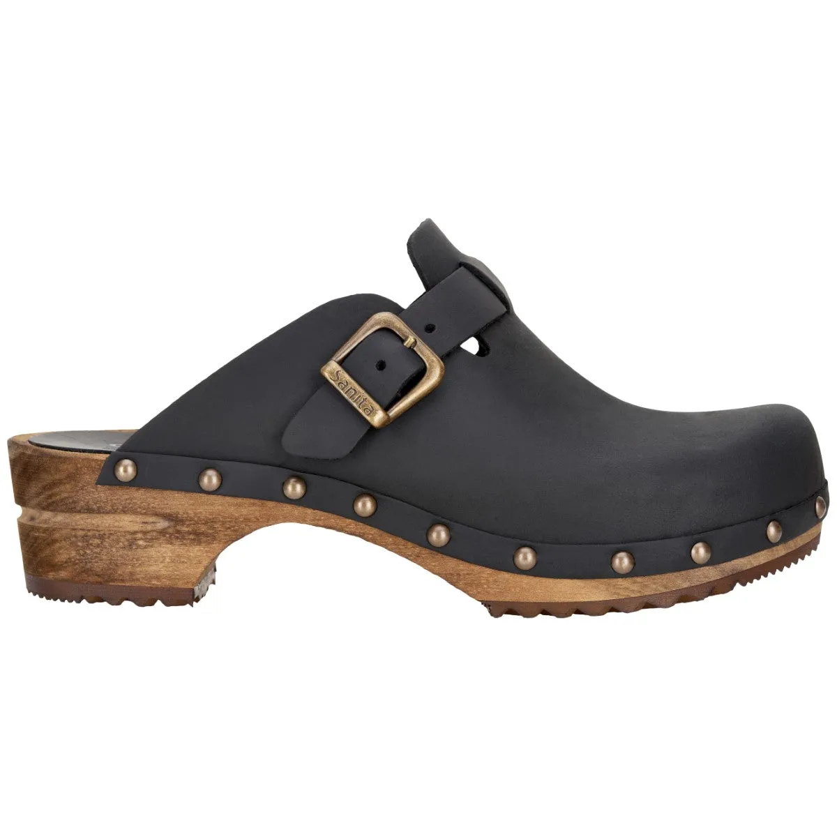 Kristel Women's Wood Clog in Black