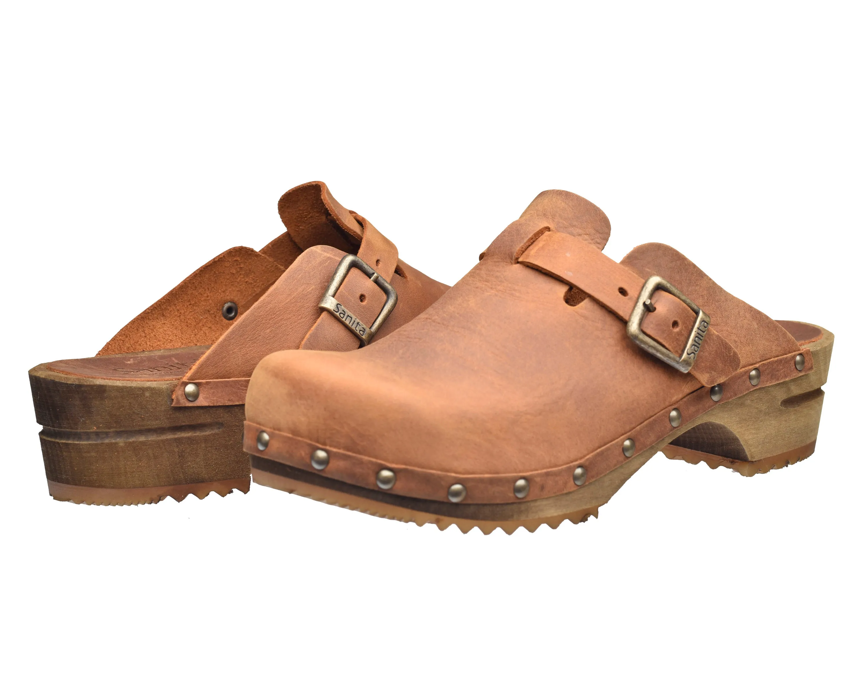 Kristel Women's Wood Clog in Chestnut