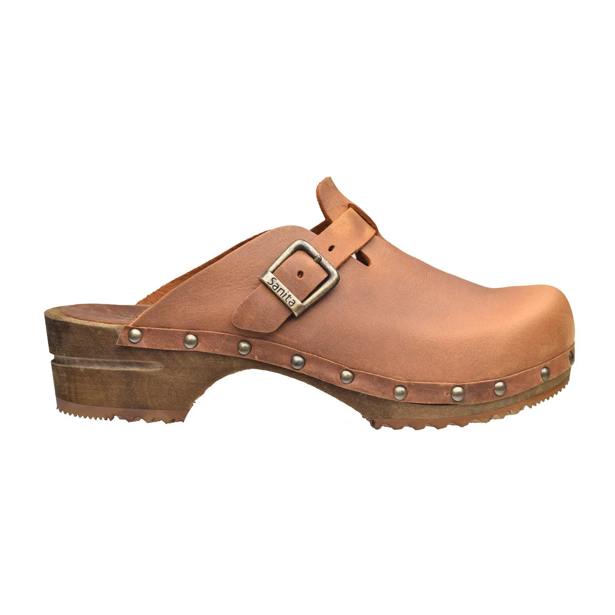 Kristel Women's Wood Clog in Chestnut