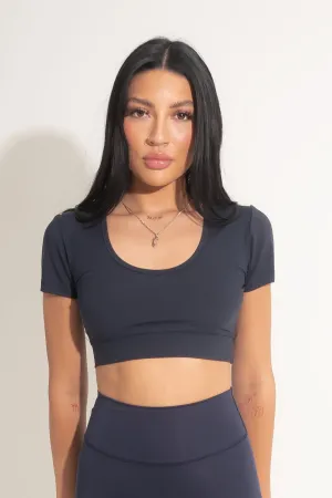 LA Crop Tee - Nightfall