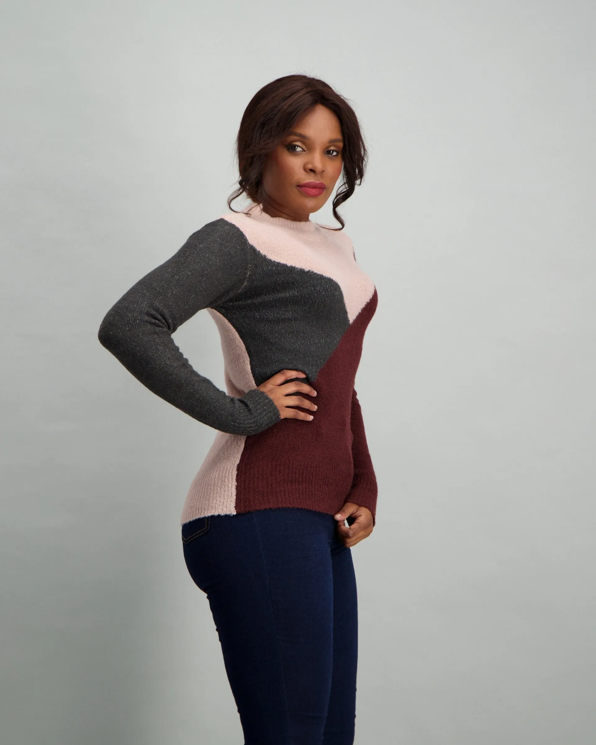 Ladies Colorblock Pullover