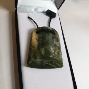 Large greenstone pendant