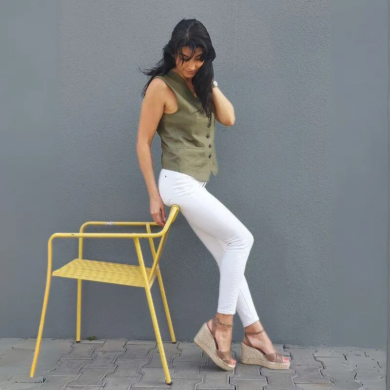 Lucia Espadrille Wedge in Mocha
