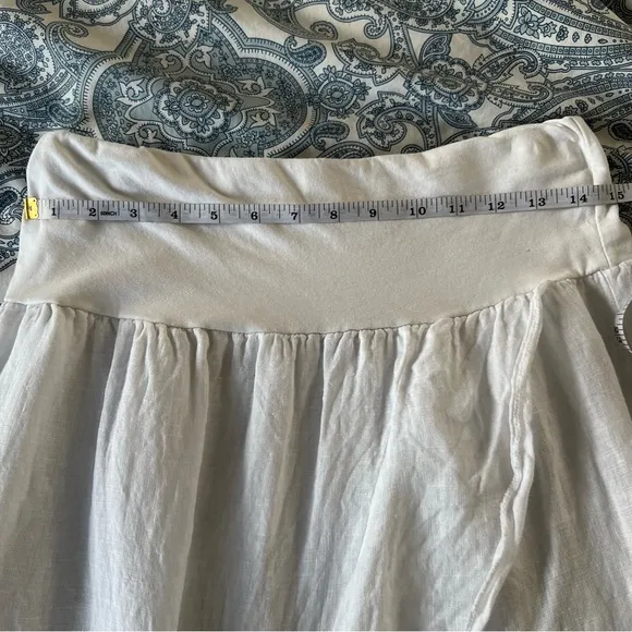 M Made in Italy Women's ruffled linen Skirt size M