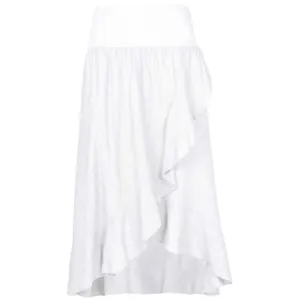 M Made in Italy Women's ruffled linen Skirt size M