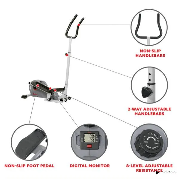 Magnetic Elliptical Machine Fitness Cross Trainer