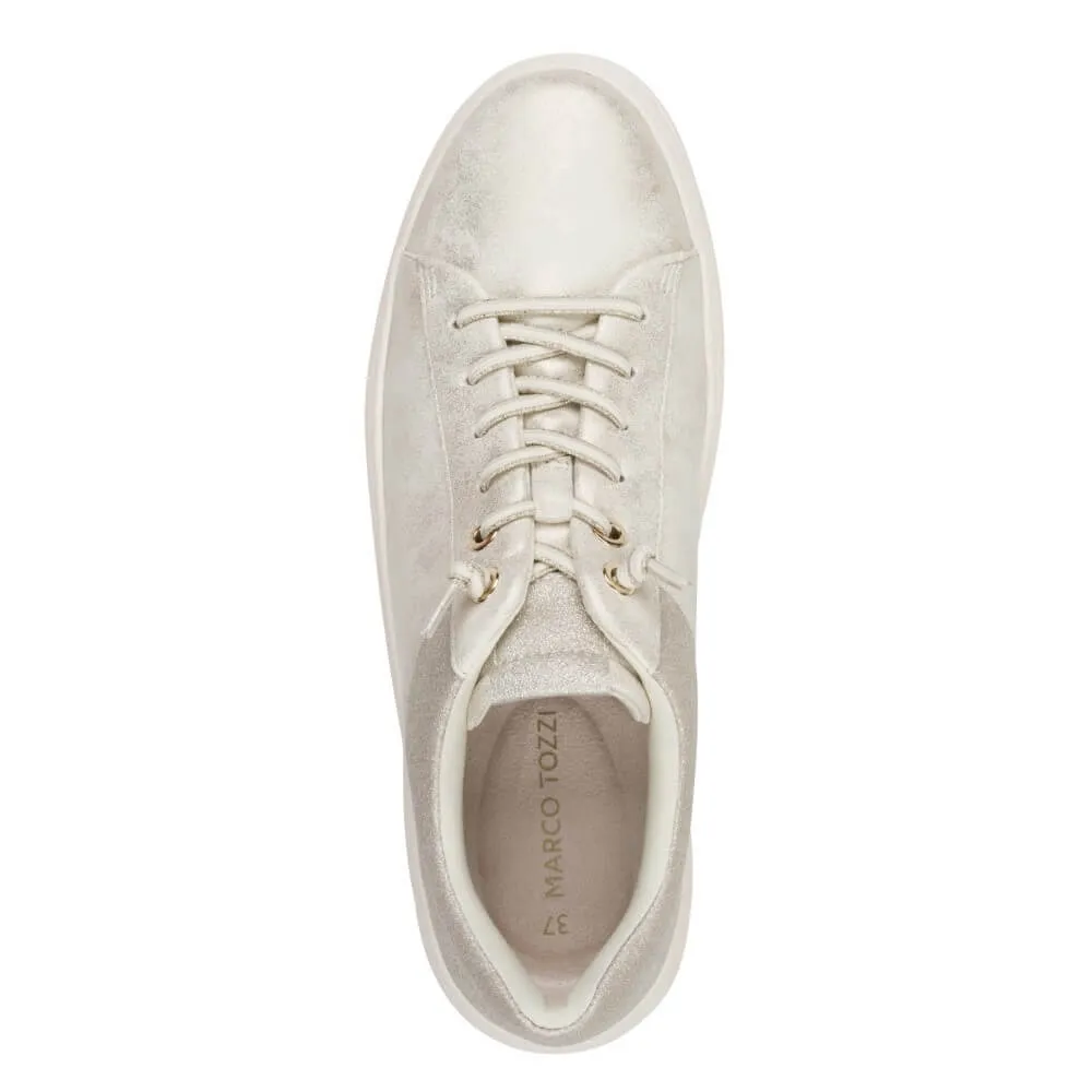 Marco Tozzi Vegan Trainer Elastic Laces 2-23784 Beige Dune