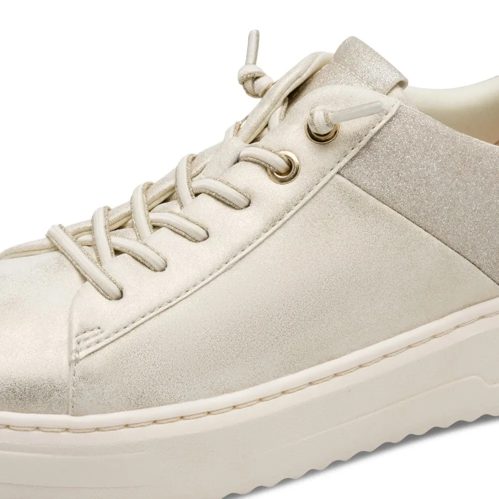 Marco Tozzi Vegan Trainer Elastic Laces 2-23784 Beige Dune