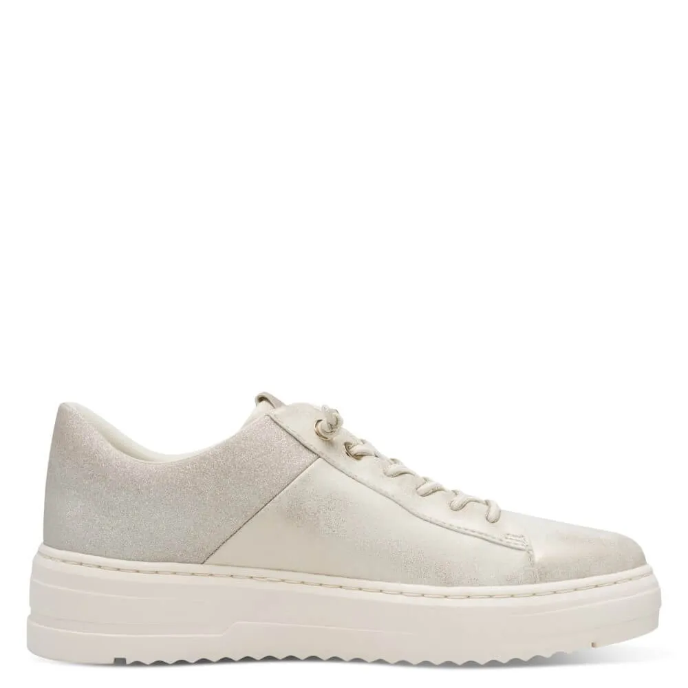 Marco Tozzi Vegan Trainer Elastic Laces 2-23784 Beige Dune