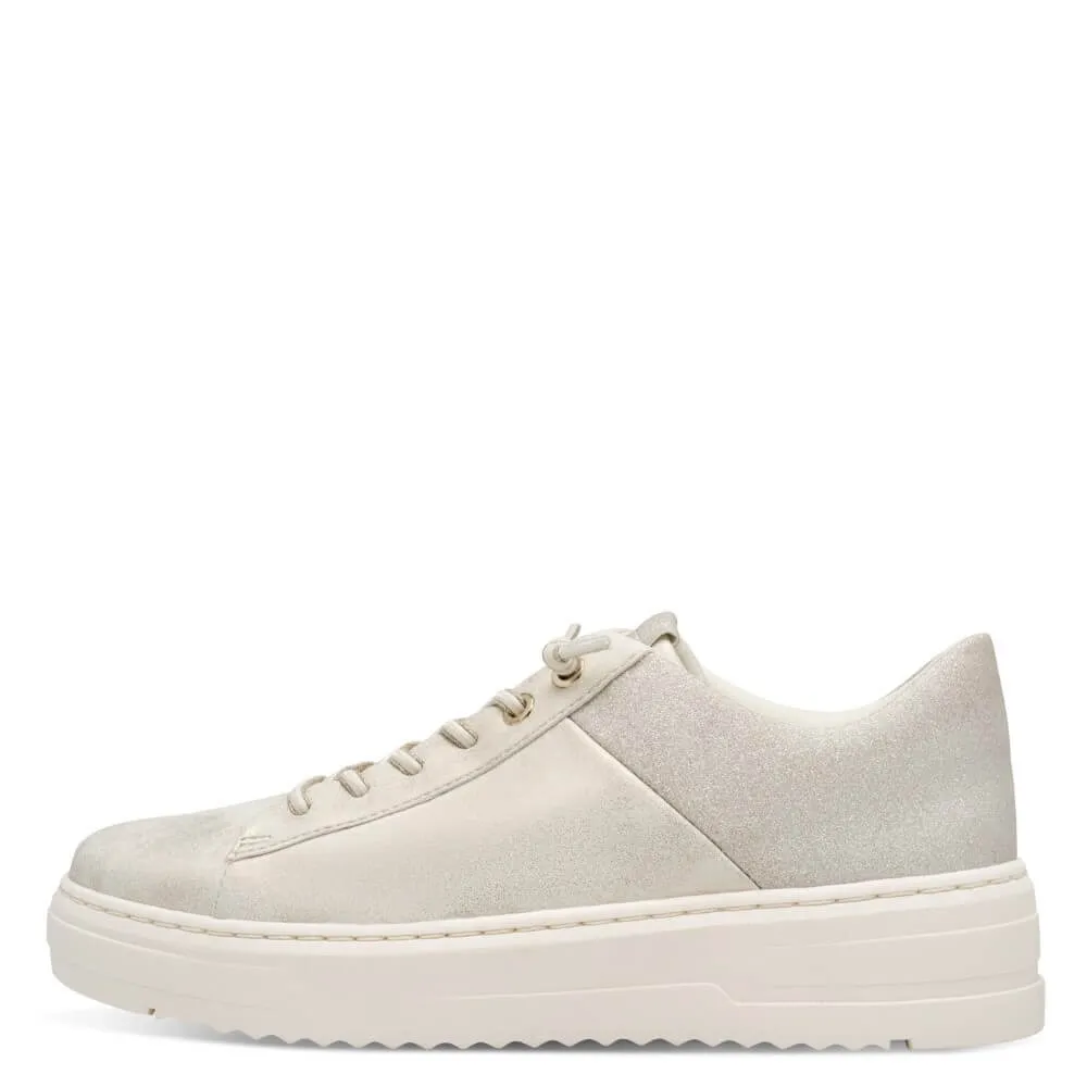 Marco Tozzi Vegan Trainer Elastic Laces 2-23784 Beige Dune