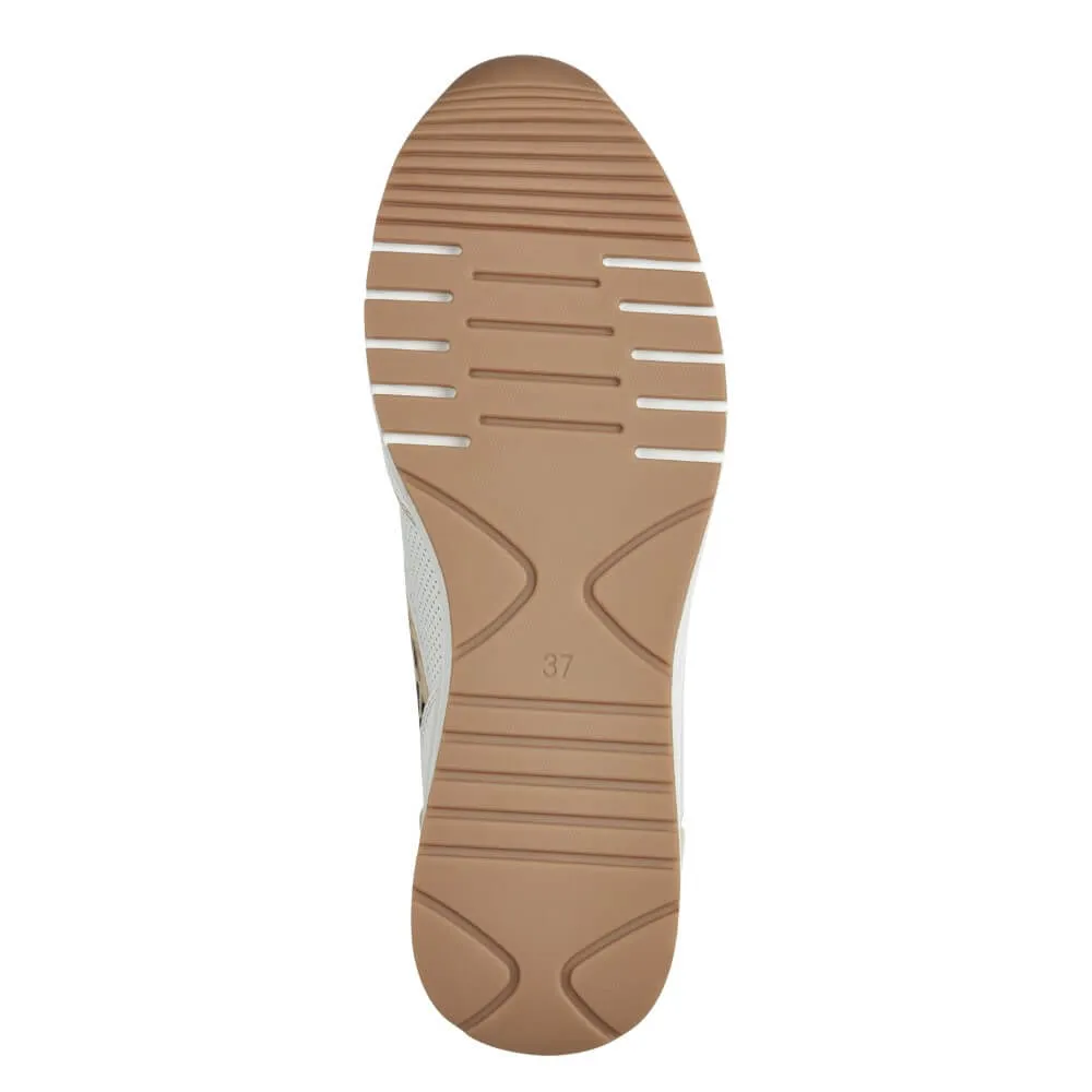 Marco Tozzi Wedge Laced Vegan Trainer 2-23743-WHITE MULTI