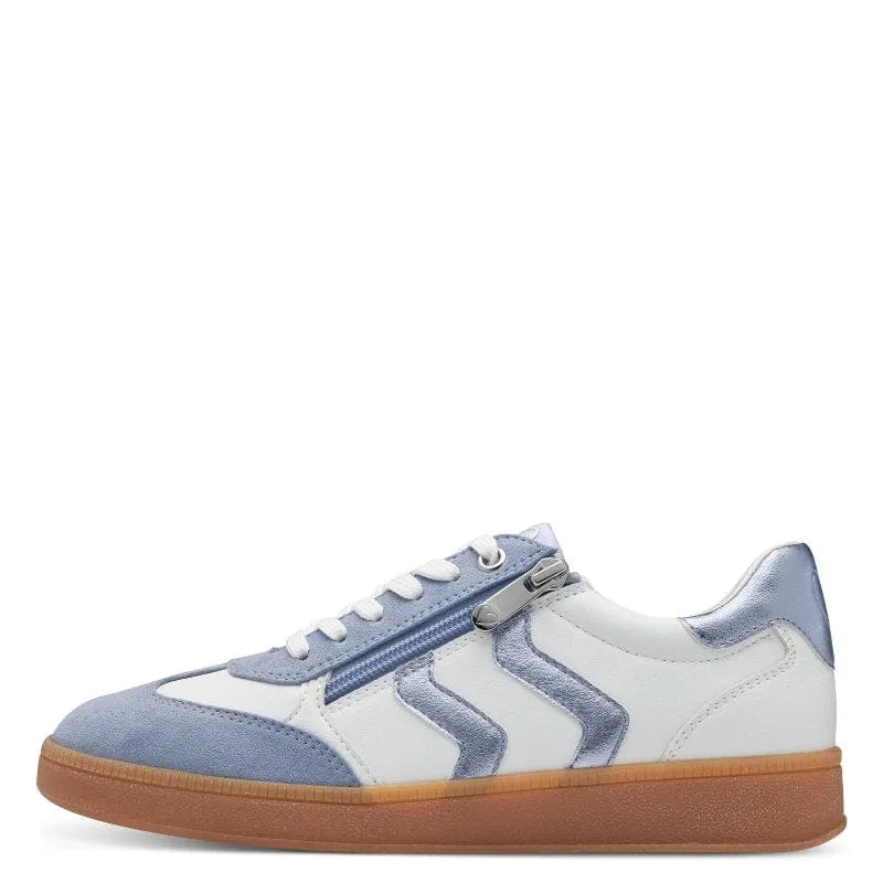 Marco Tozzi Womens White Fashion Trainer 2-23739-44
