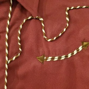 Maroon Child's Western Shirt Small