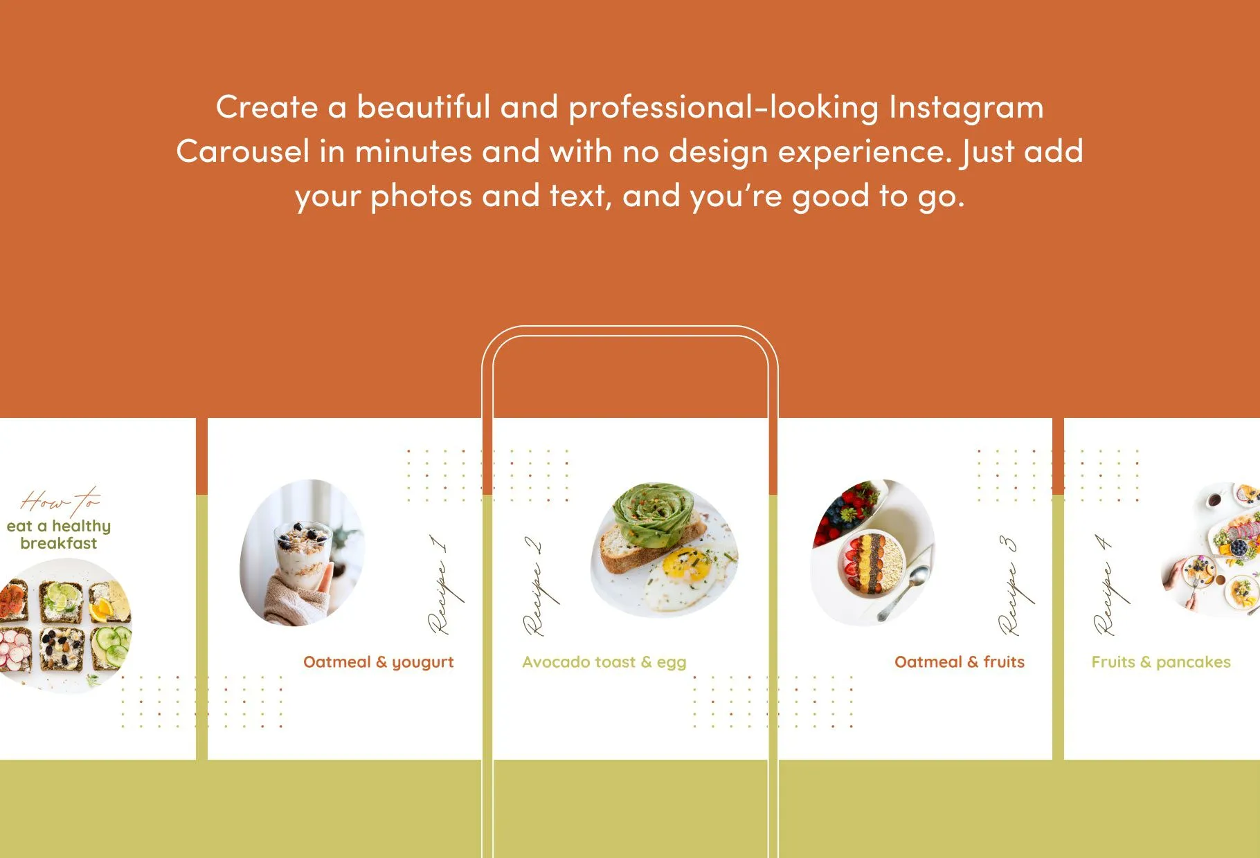 Mary Food and Nutrition 6-Page Carousel Canva Template