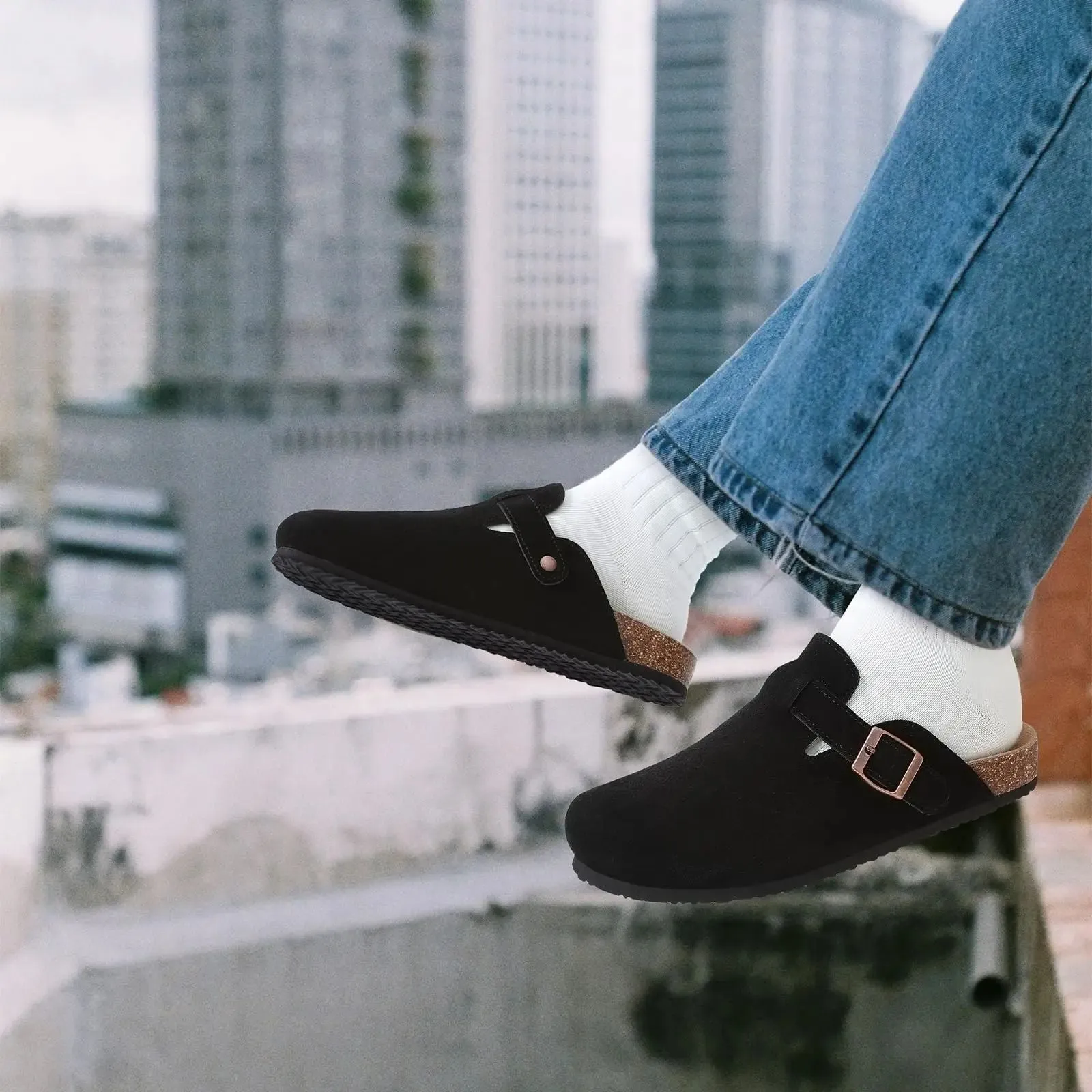Matteo™ Suede Clogs