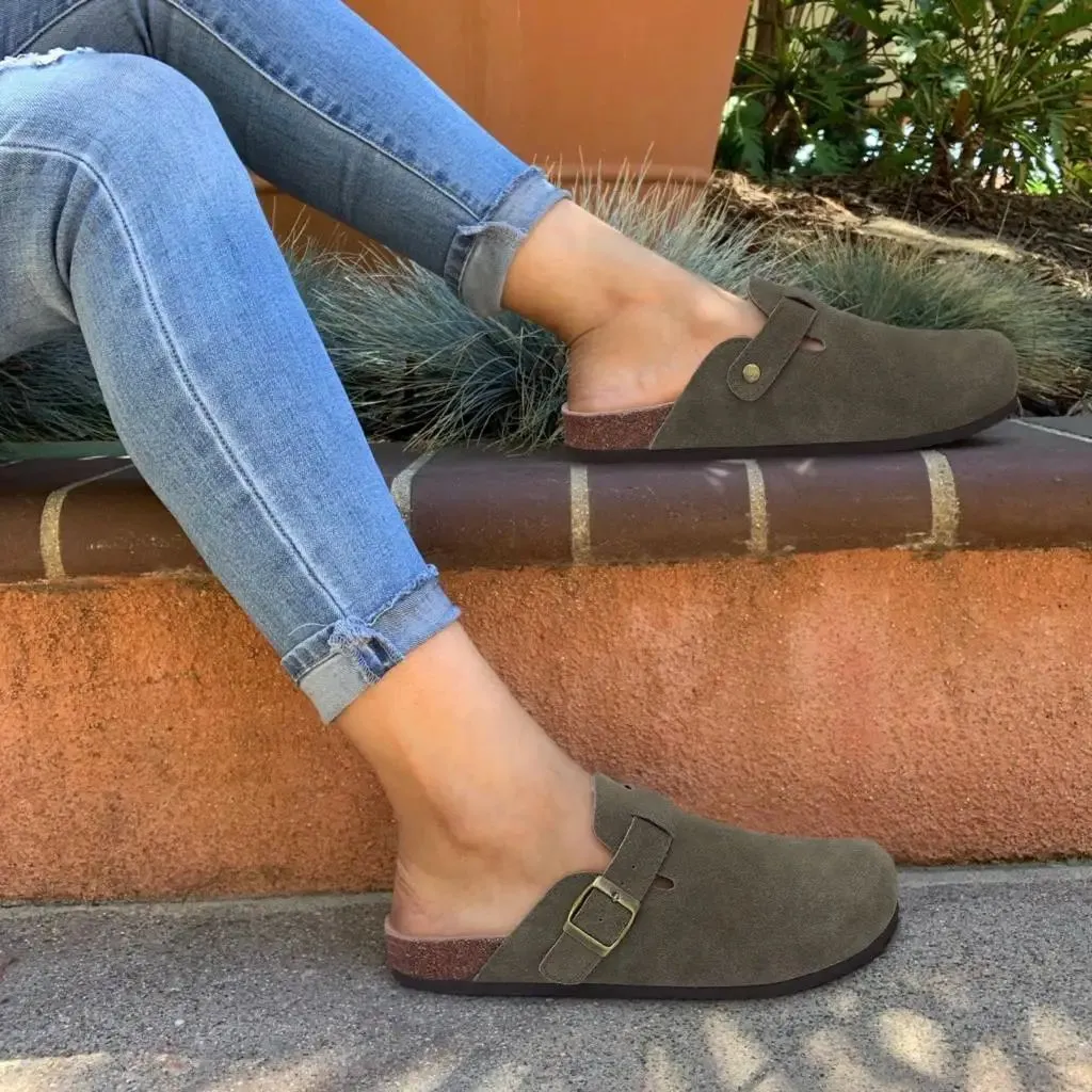 Matteo™ Suede Clogs