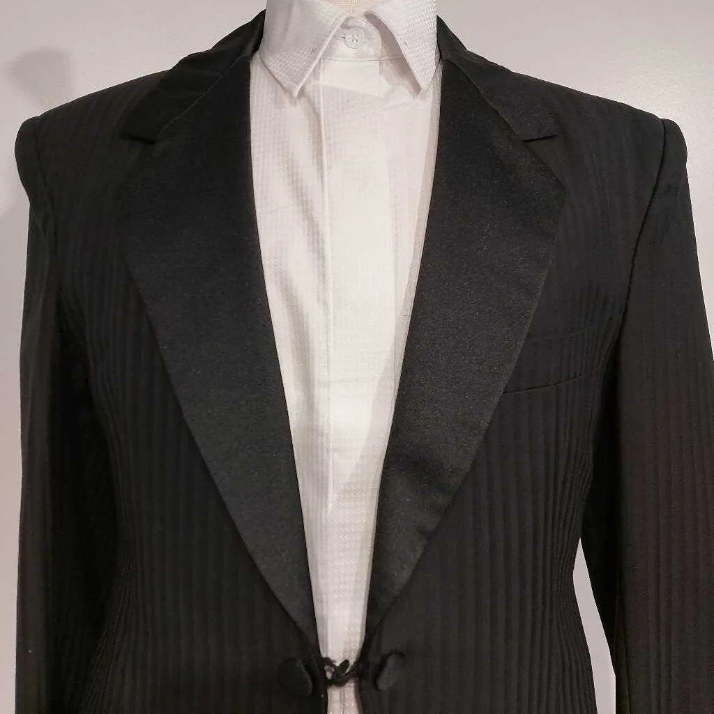 MDA Black Striped 3 Piece Boys Tux
