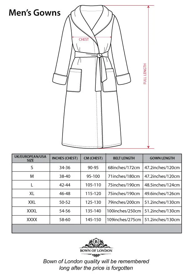 Men's Dressing Gown - Earl Claret