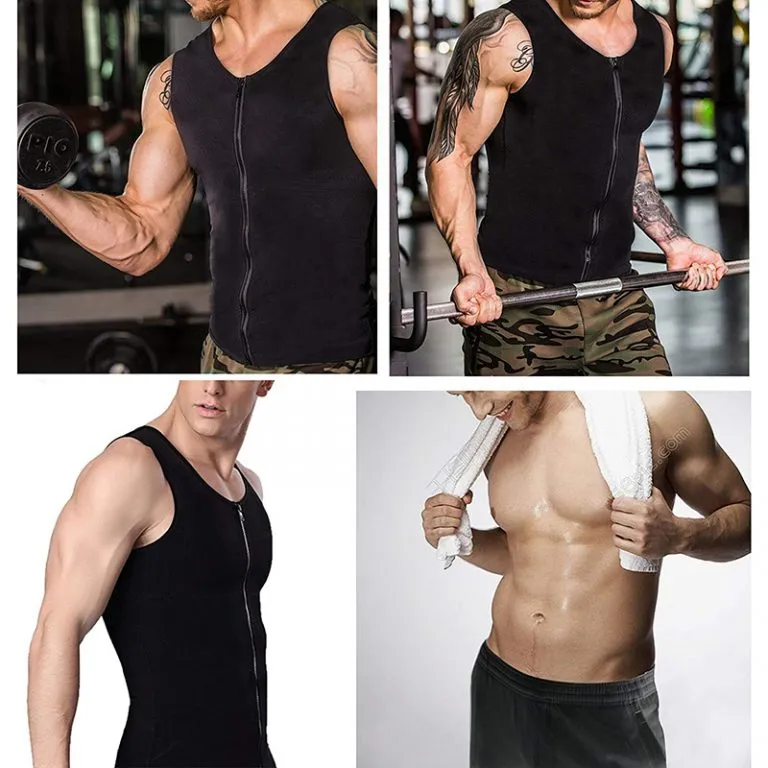 Men¡¯s Zipper Neoprene Sauna Vest