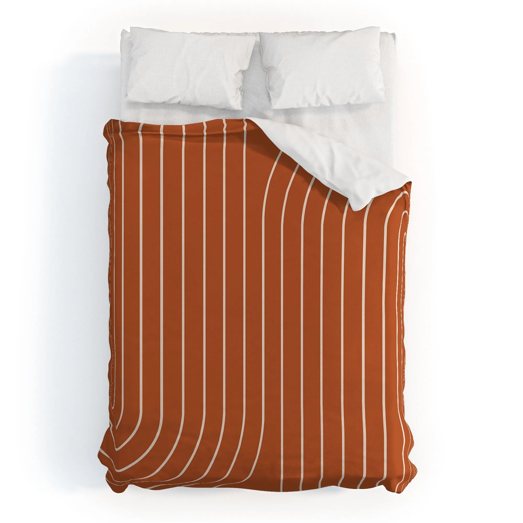 MINIMAL LINE CURVATURE CORAL DUVET / COMFORTER