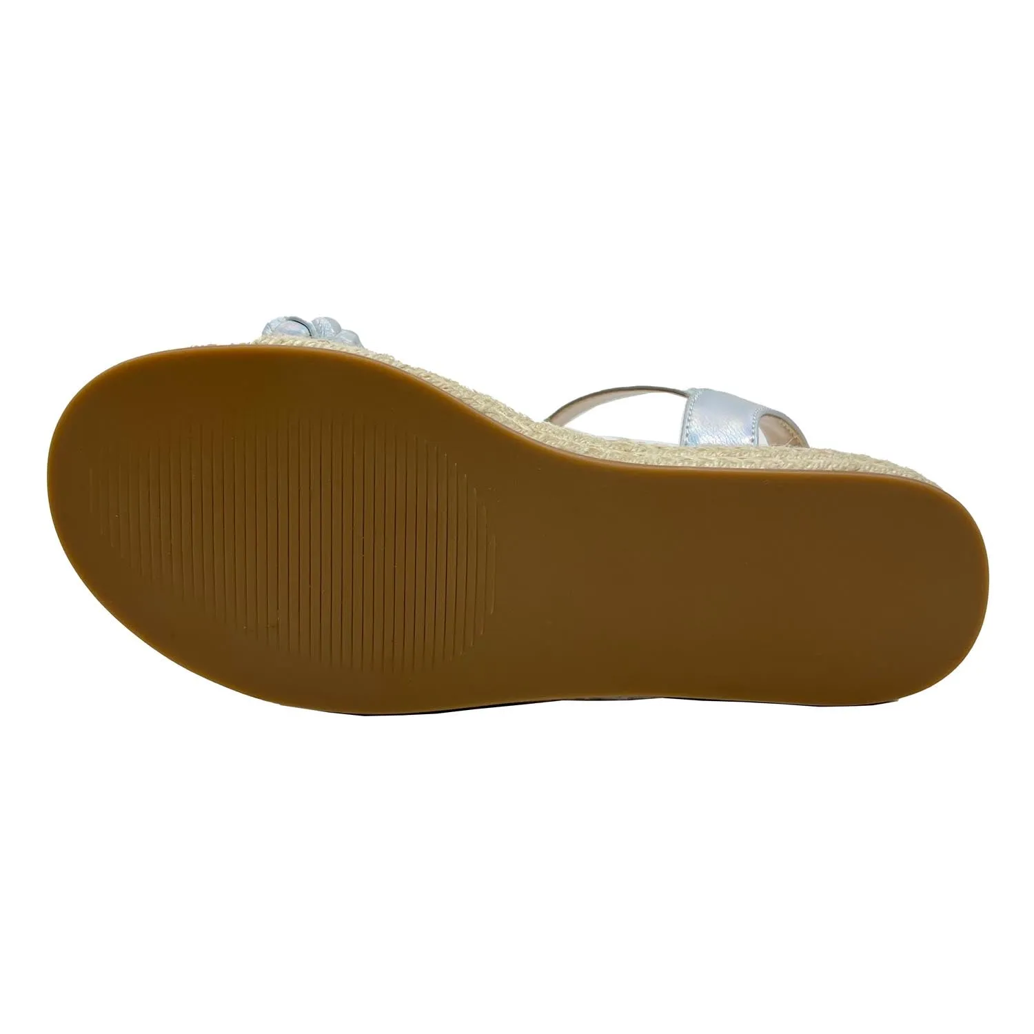 Miss April Wedge Sandal in Iridescent - Kids from Yosi Samra