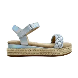 Miss April Wedge Sandal in Iridescent - Kids from Yosi Samra