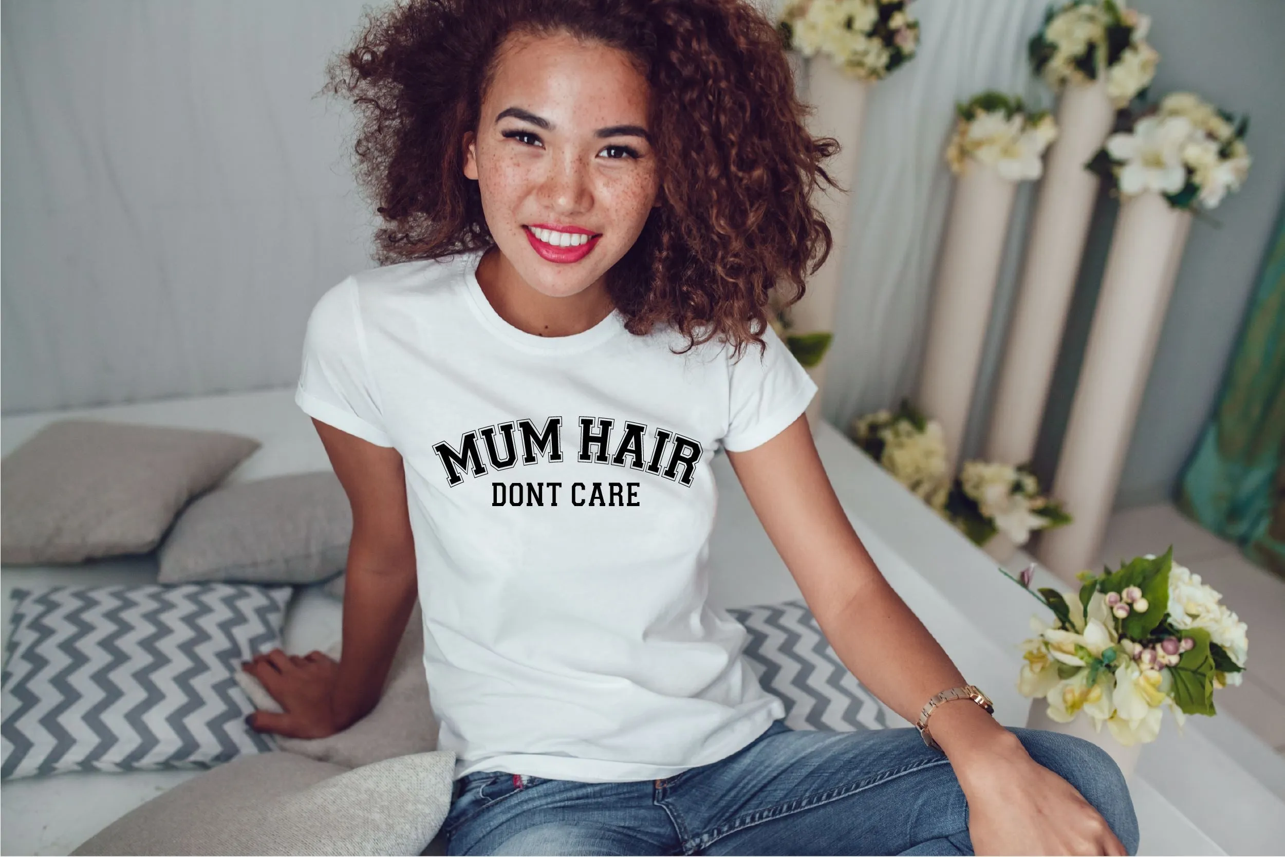 Mum Hair Don't Care T-shirt
