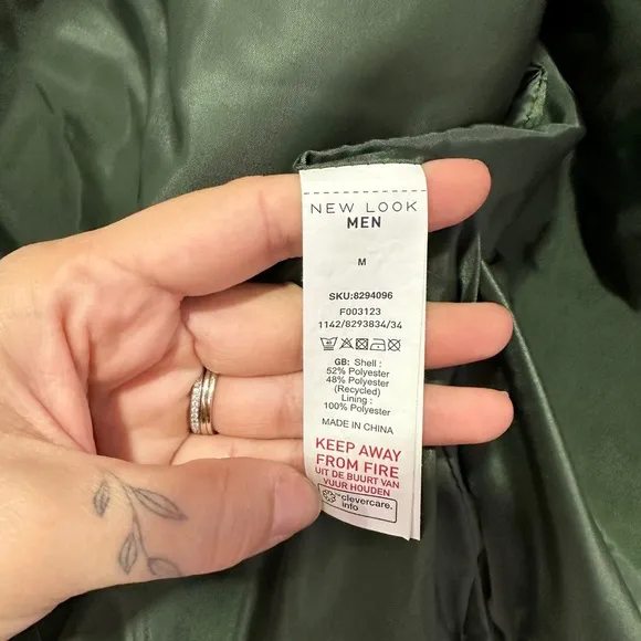 New Look | Olive Quilted Vest | Size: Medium